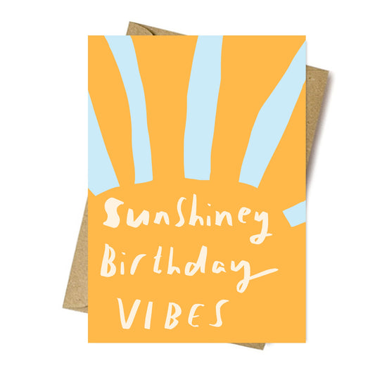 Sunshiney Birthday Vibes card