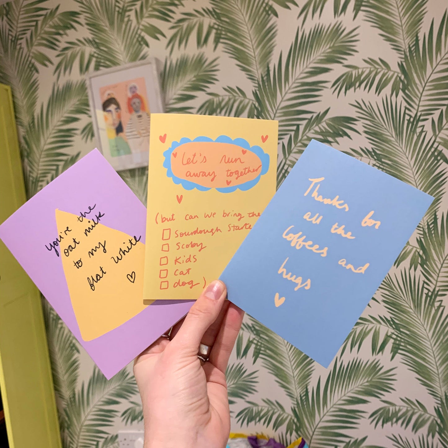 Oat milk to my flat white card