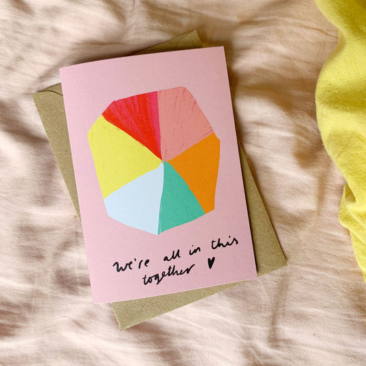 We're all in this together card
