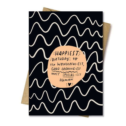 Wonderfullest human greeting card