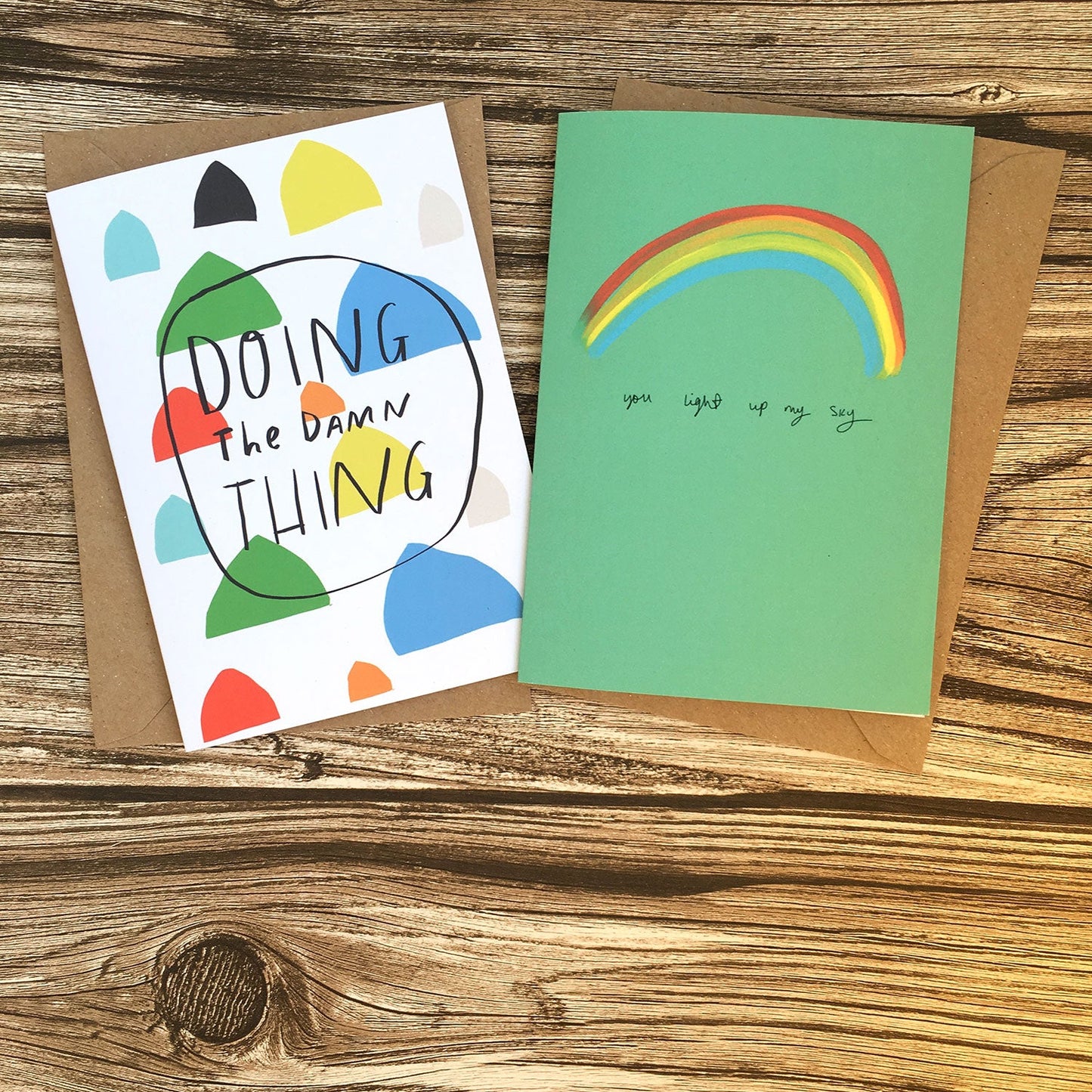 You light up my skies card