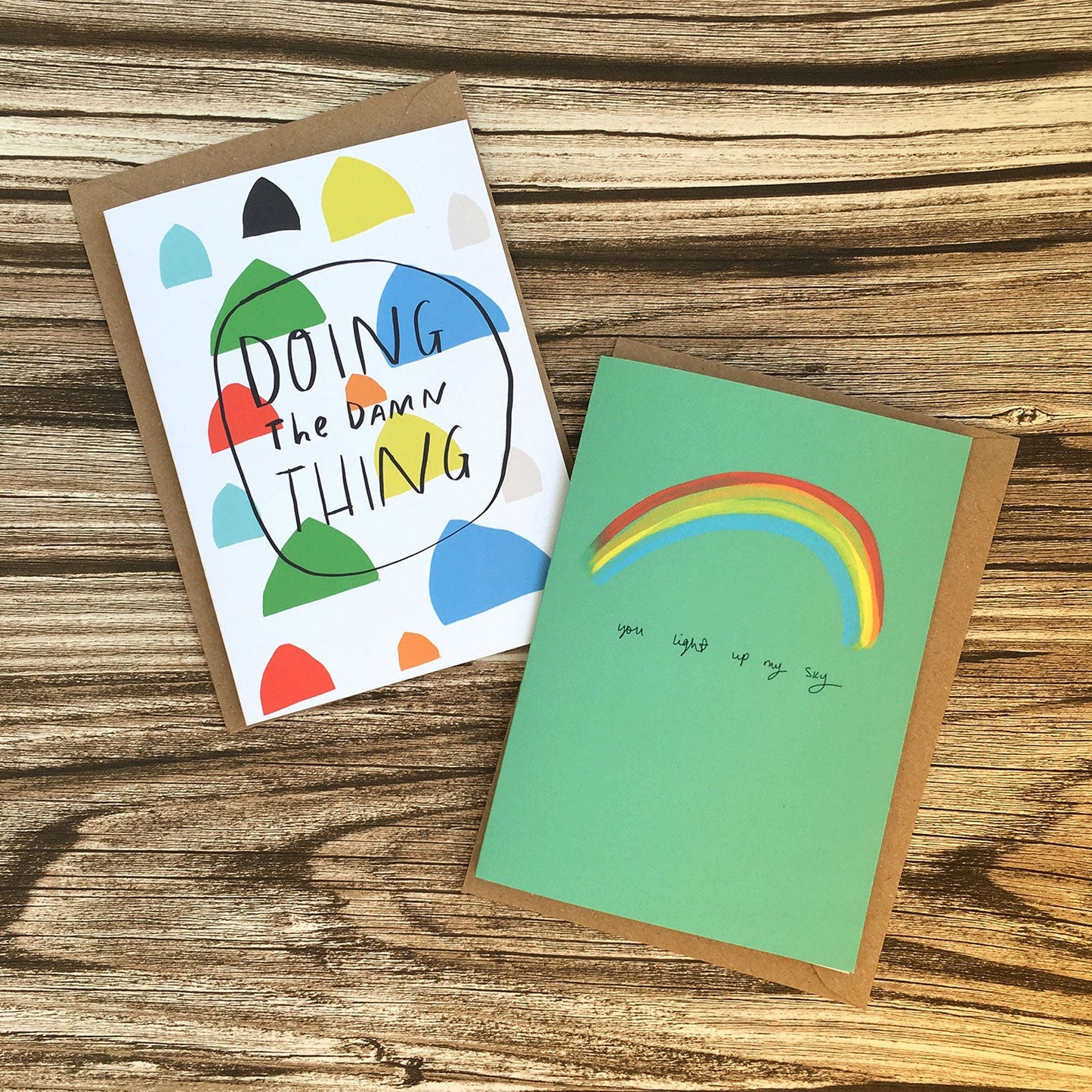 You light up my skies card