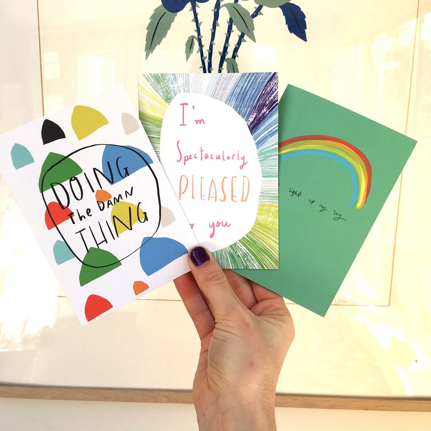 You light up my skies card