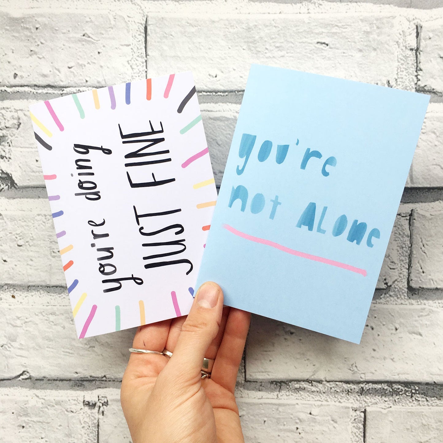 Doing JUST FINE Card