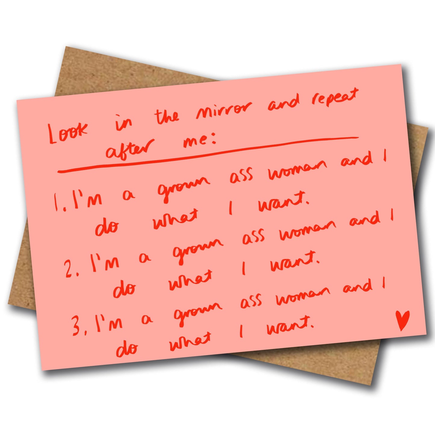 grown ass woman card