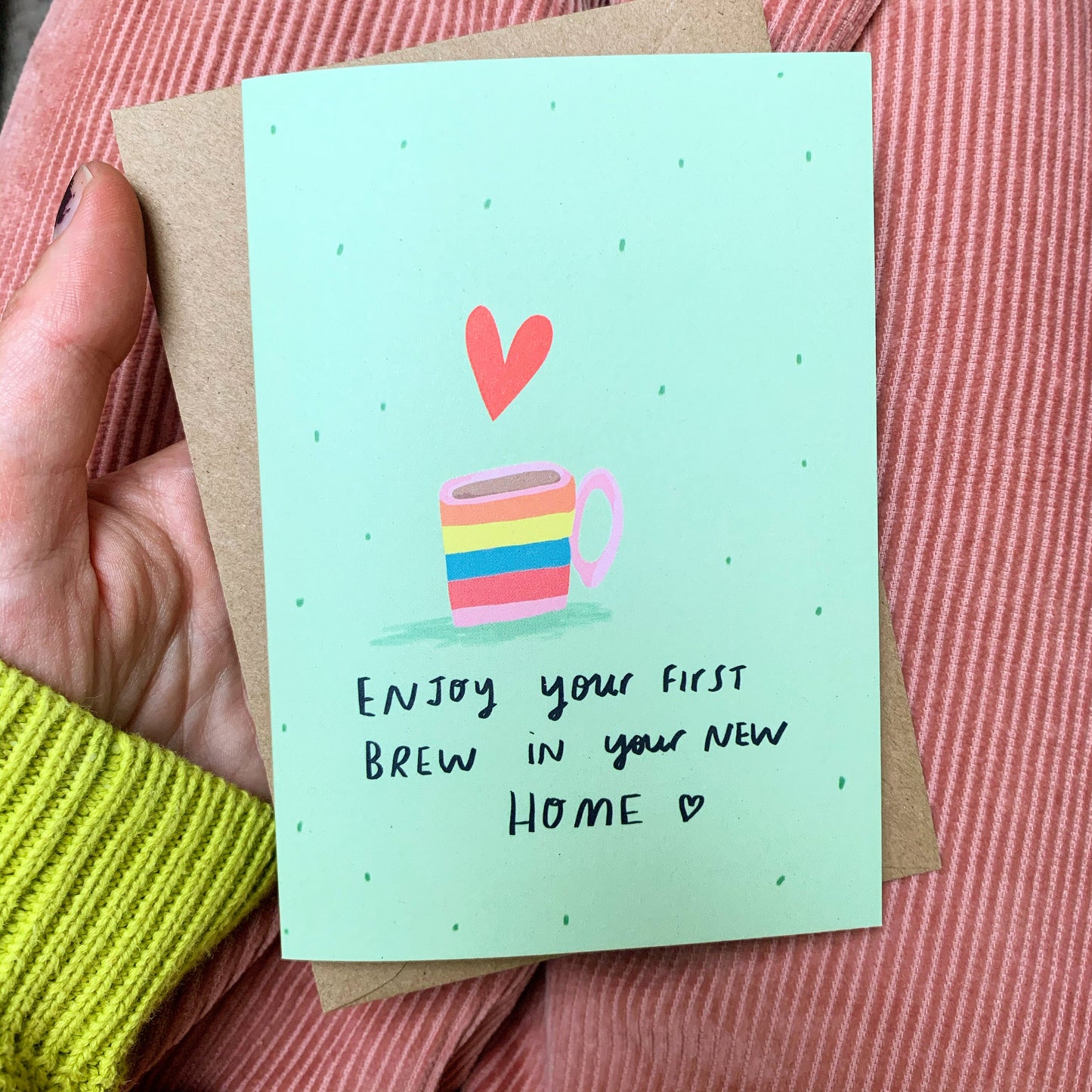 Brew in new home card