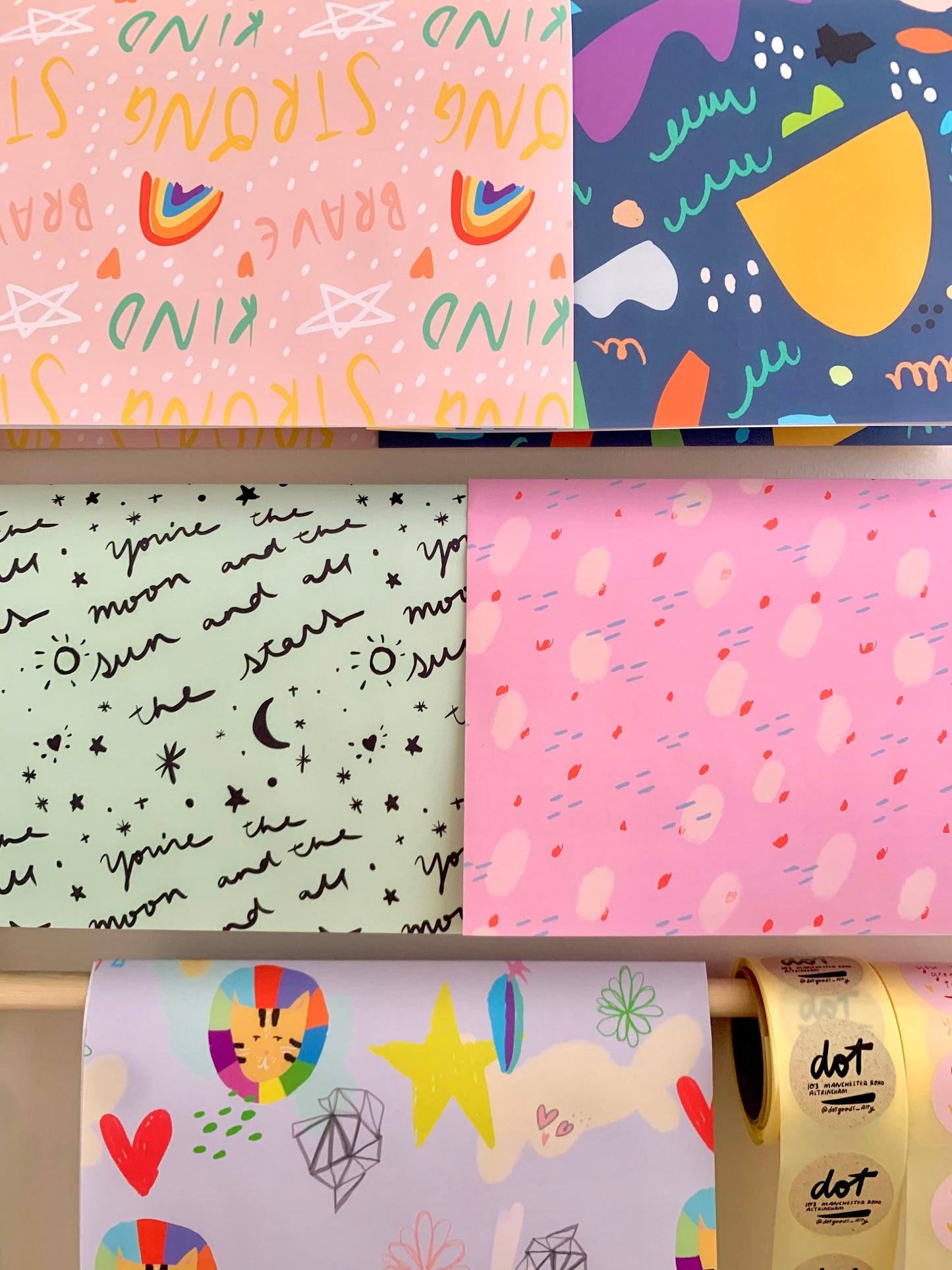 Giftwrap designed by Nicola Rowlands