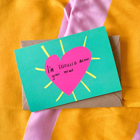 I'm thrilled about your news card