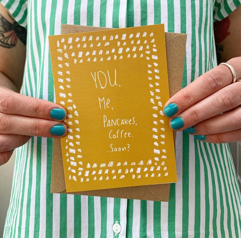 You me pancakes card