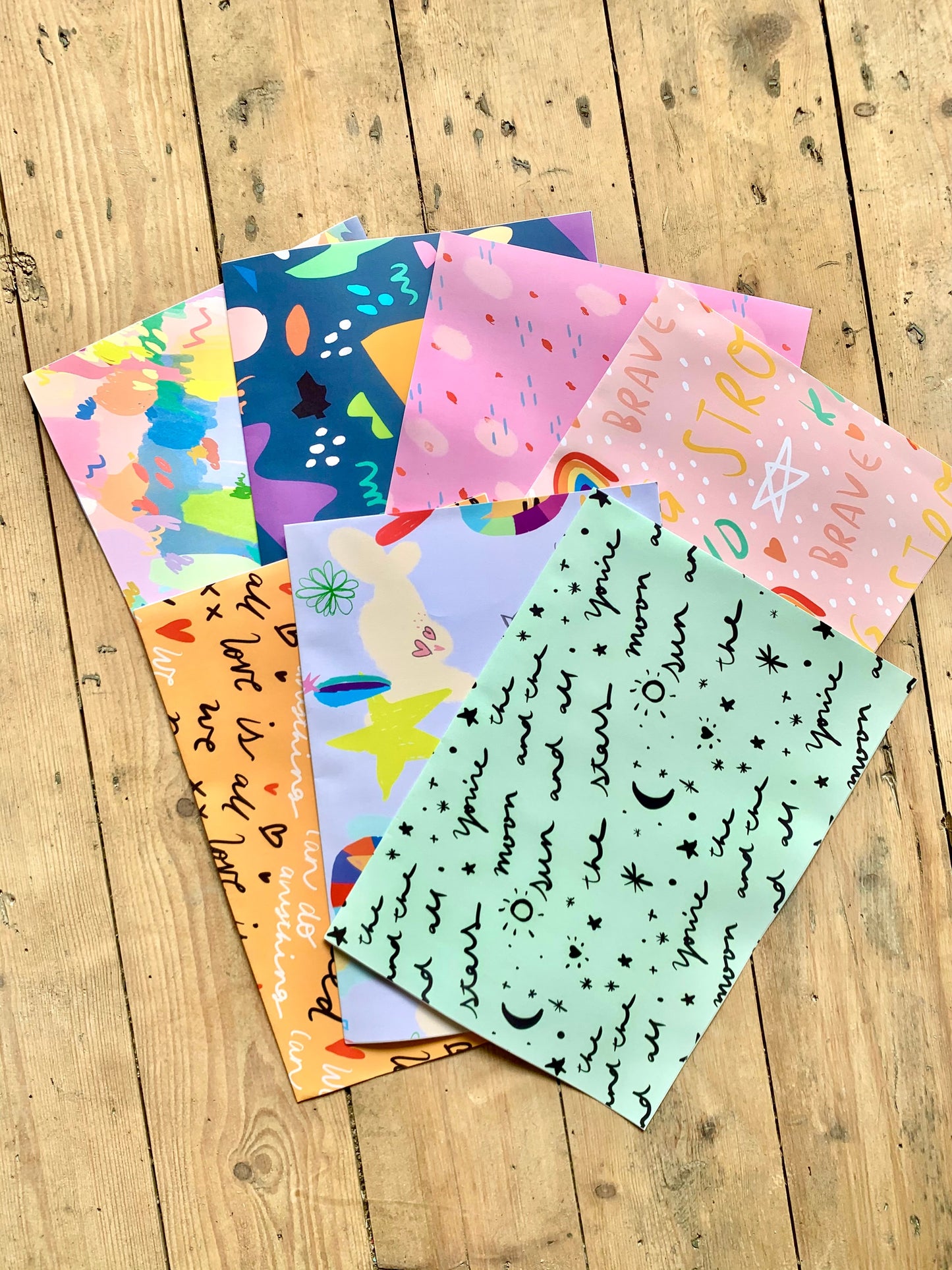 Giftwrap designed by Nicola Rowlands