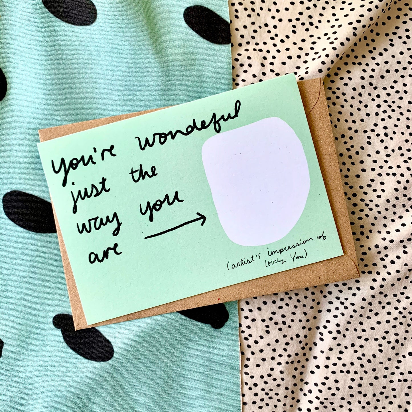 Just the way you are card