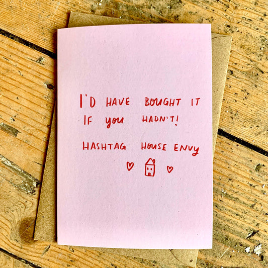 Hashtag house envy card