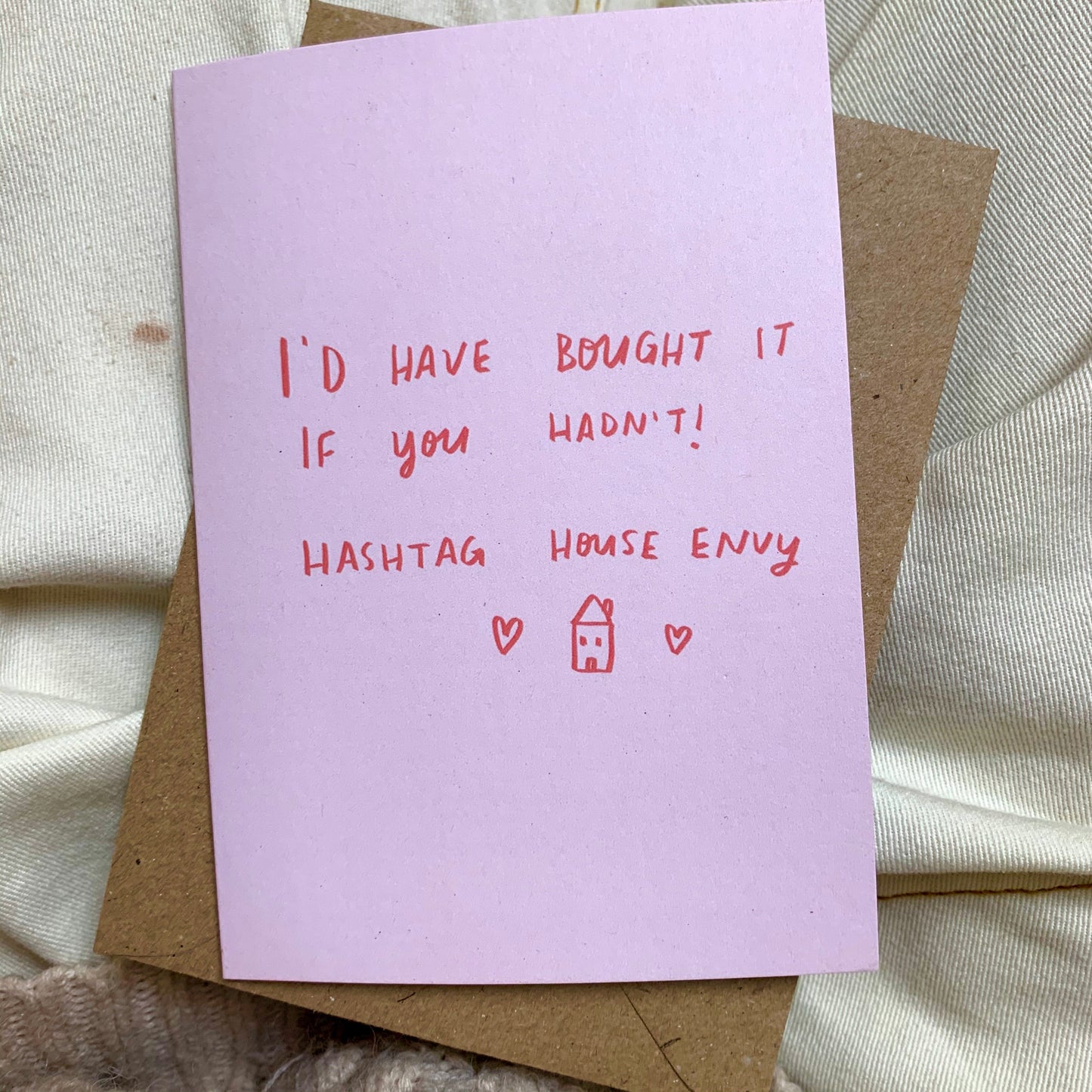 Hashtag house envy card