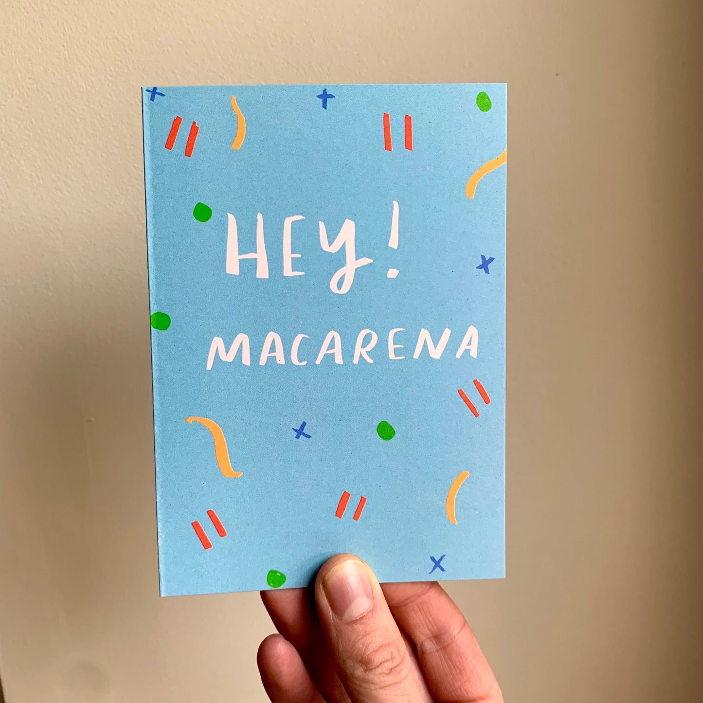 hey! macarena card