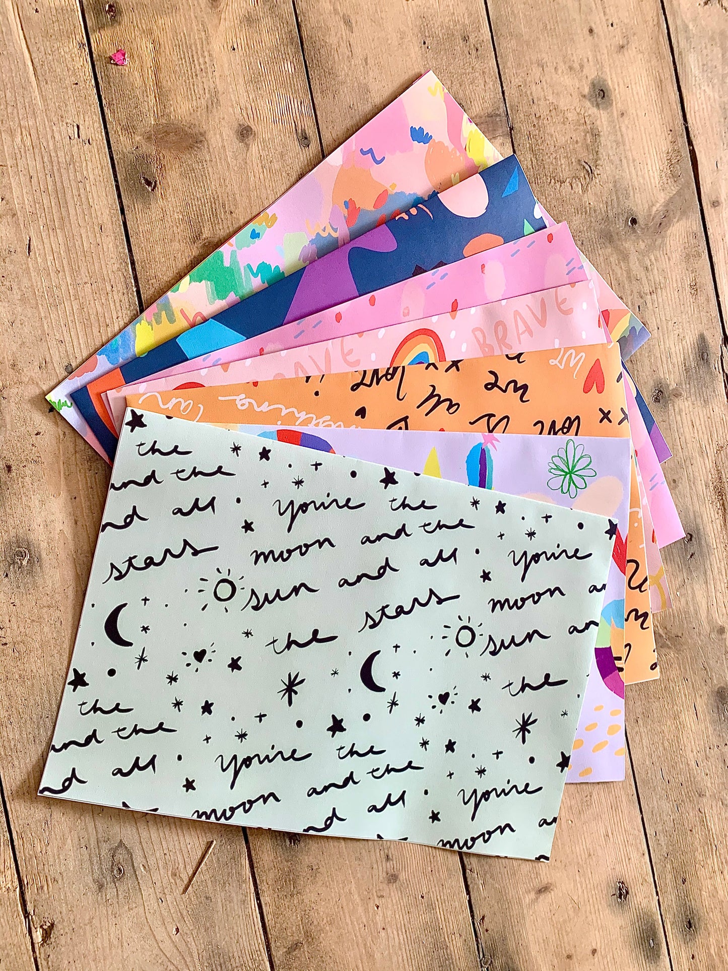 Giftwrap designed by Nicola Rowlands