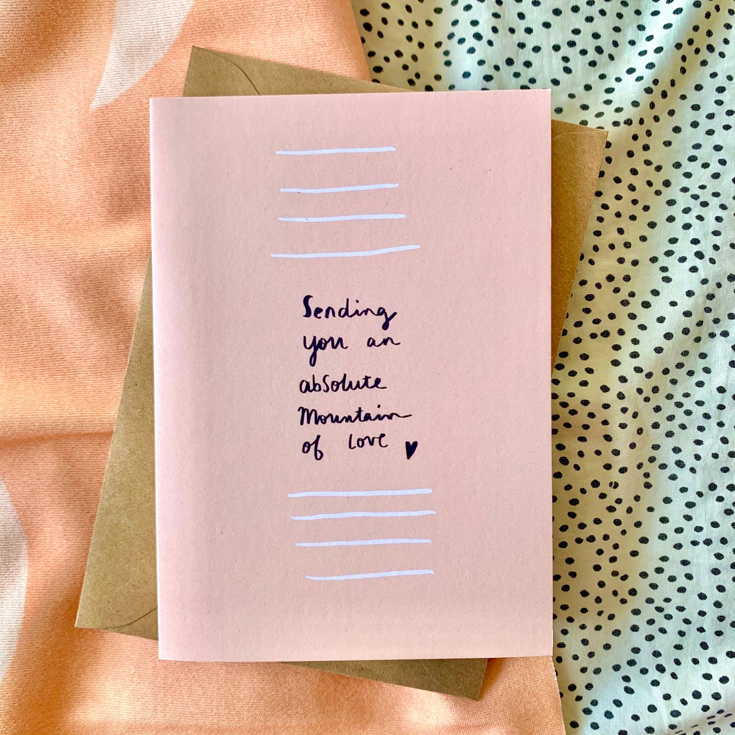 Mountain of love card