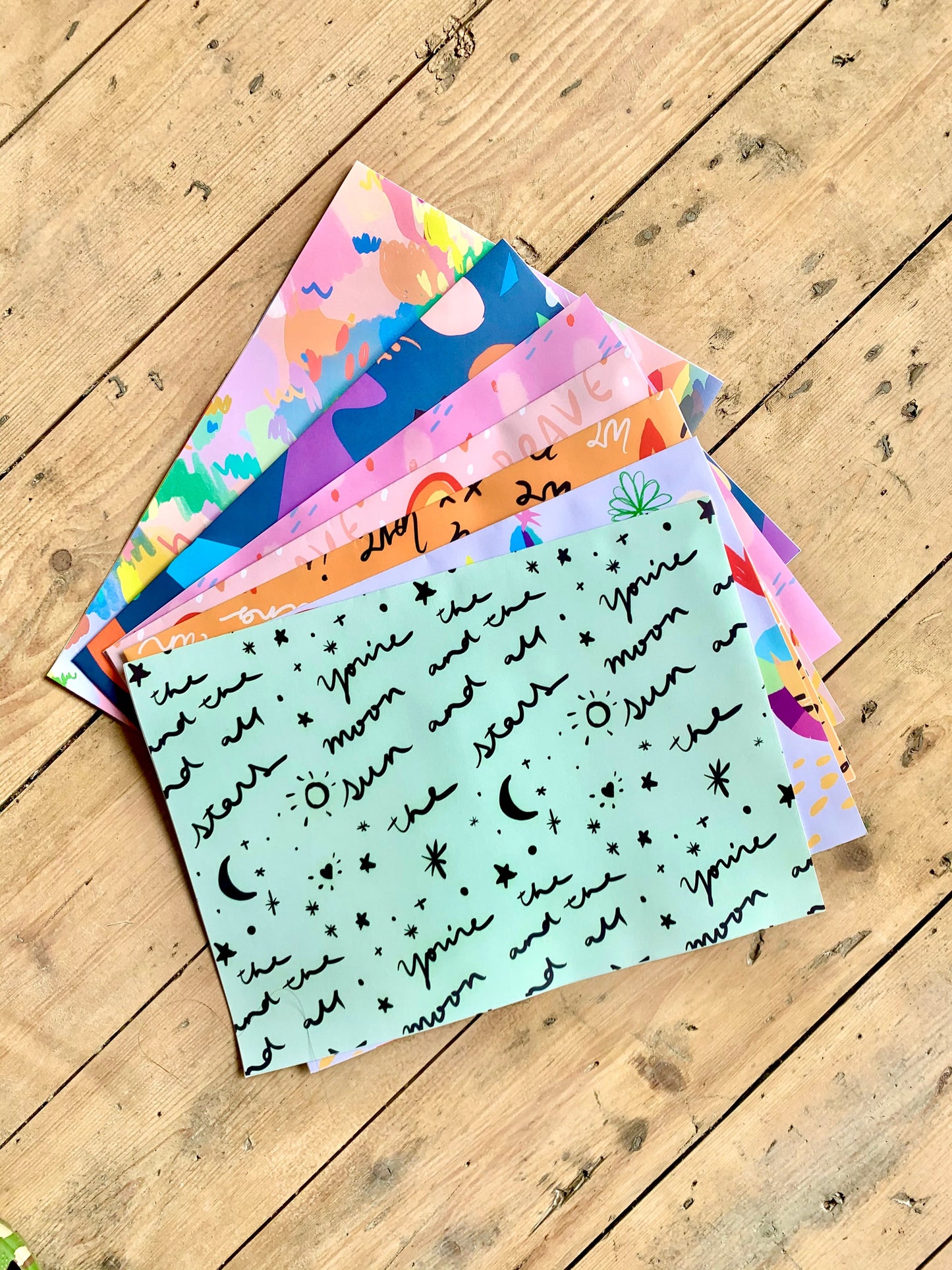 Giftwrap designed by Nicola Rowlands