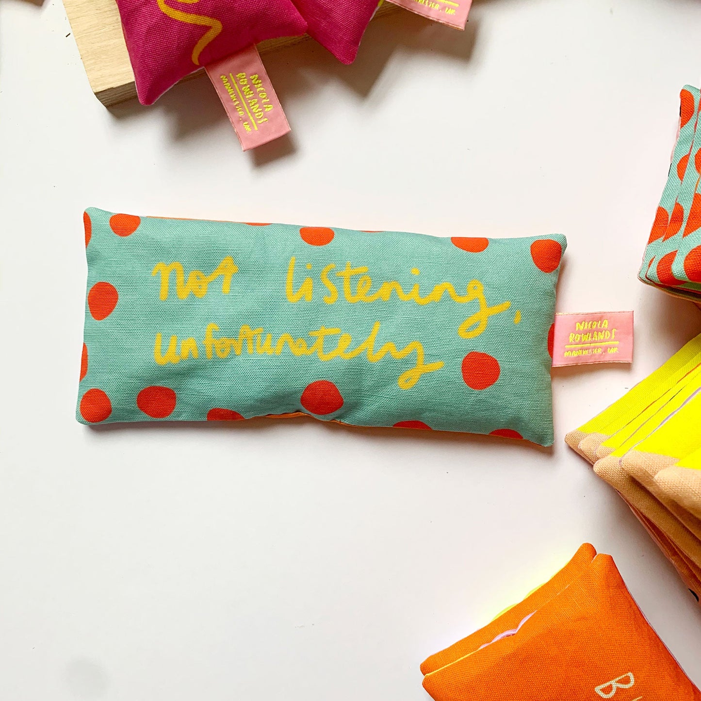 Handmade Lavender Bag: not listening, unfortunately