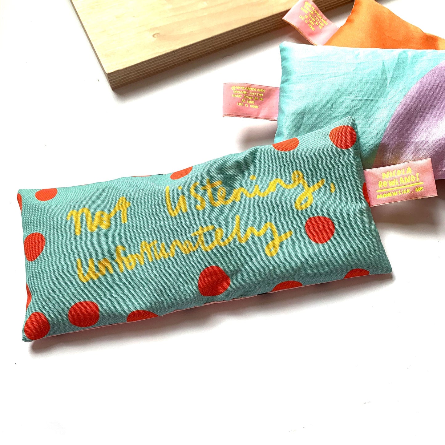 Handmade Lavender Bag: not listening, unfortunately