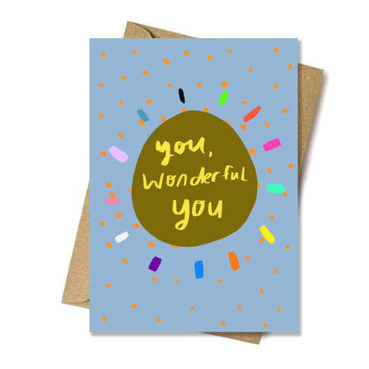 You, wonderful you card