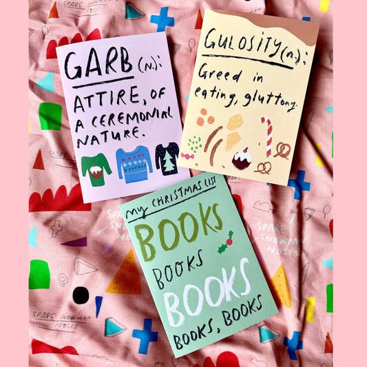 Christmas card: My xmas list