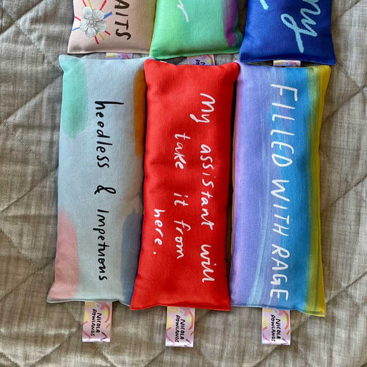FILLED WITH RAGE Handmade Lavender Bag: for zen, meditation deep sleep and yoga