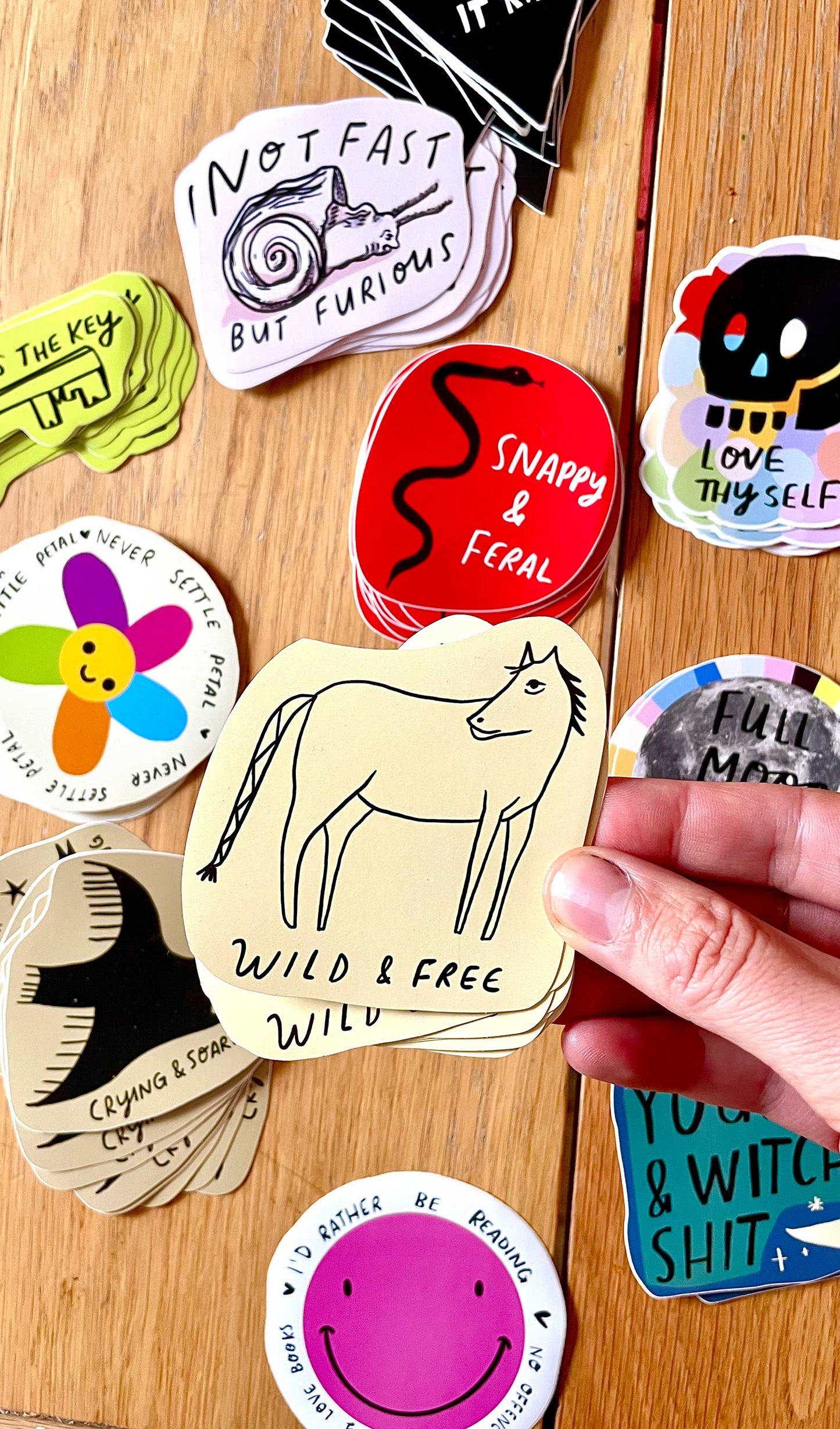 Wild & Free vinyl sticker