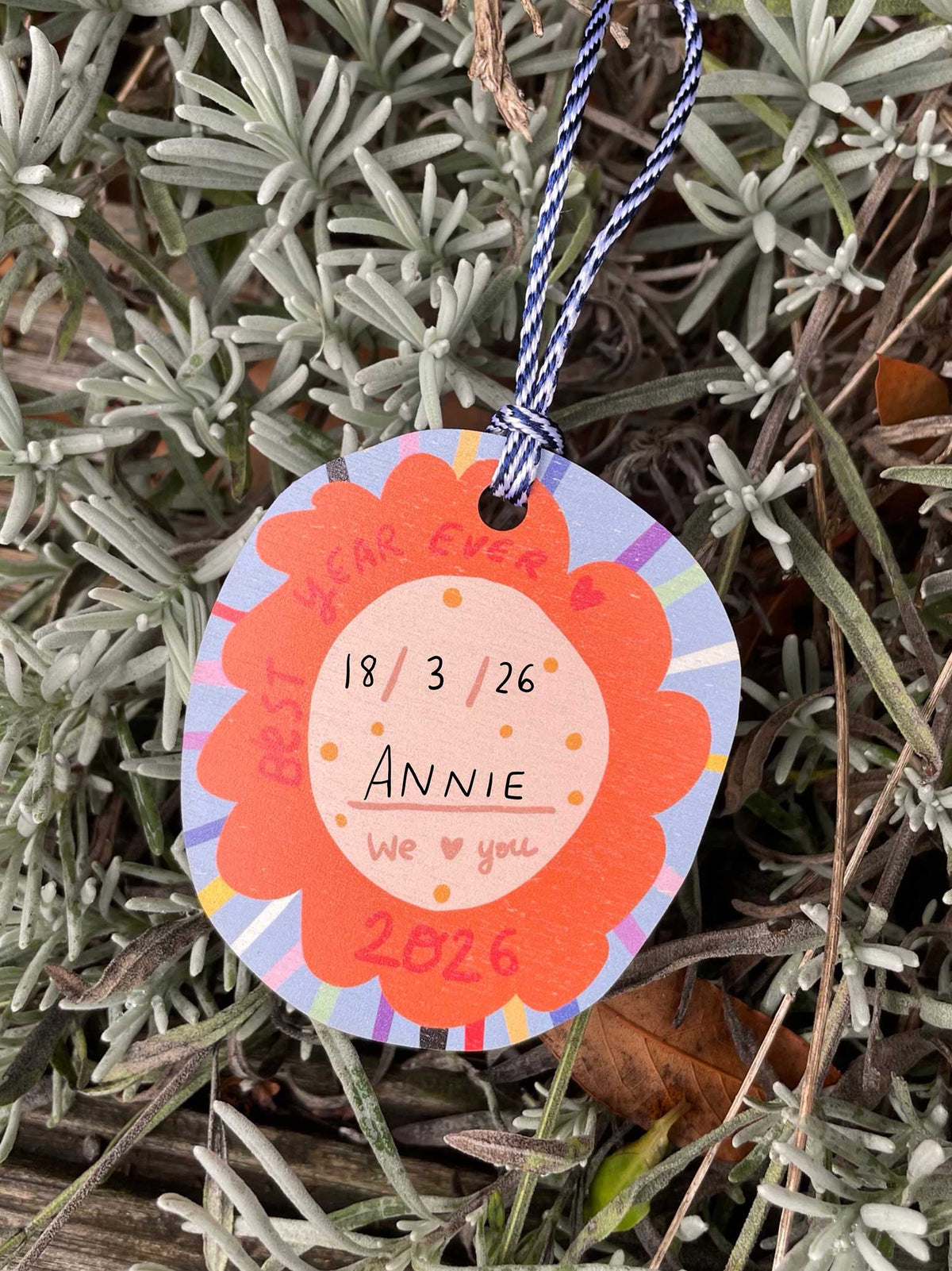 Wooden Christmas Ornament Baby's first Christmas 2026