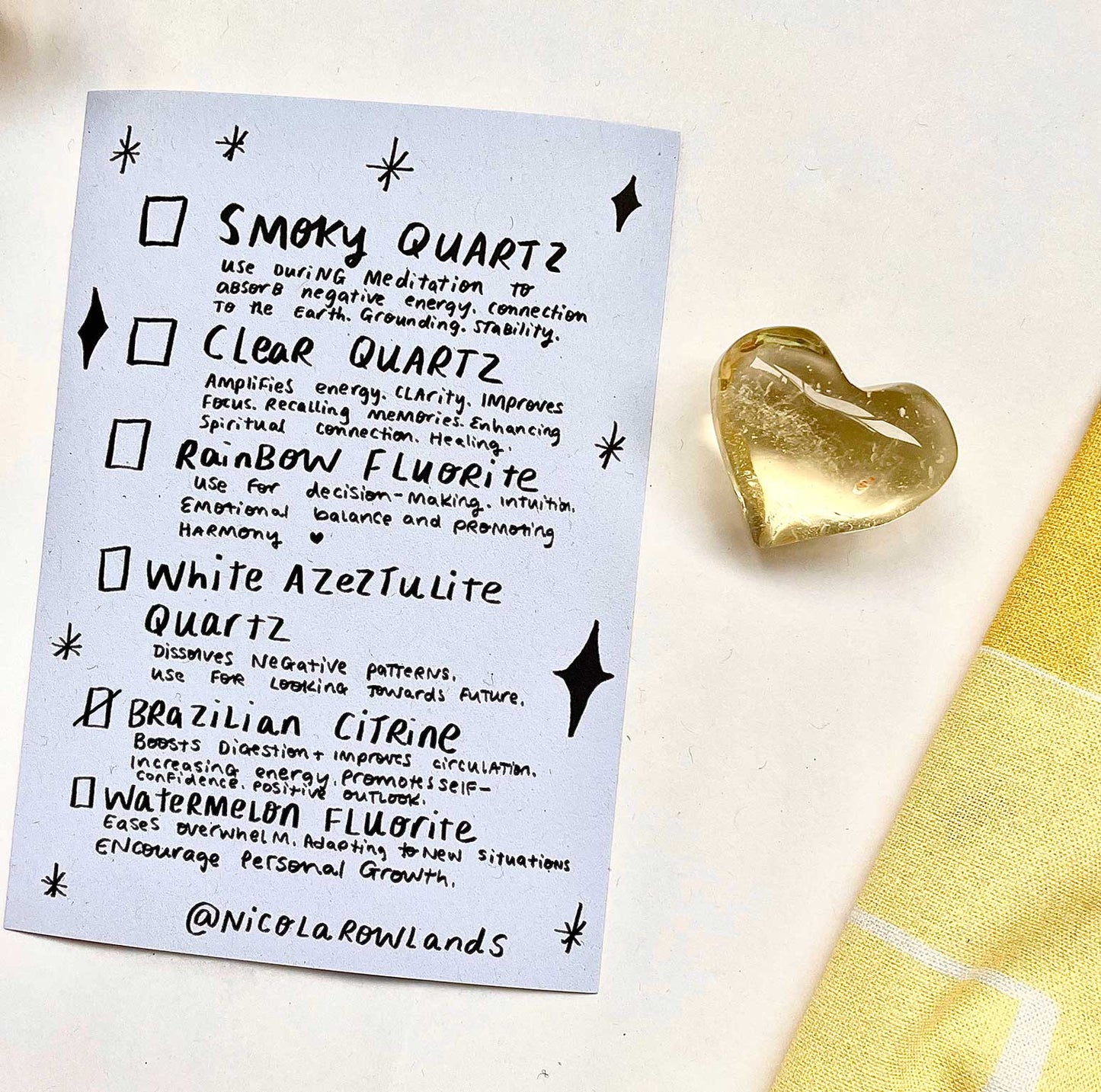 Crystal for making things a little bit better