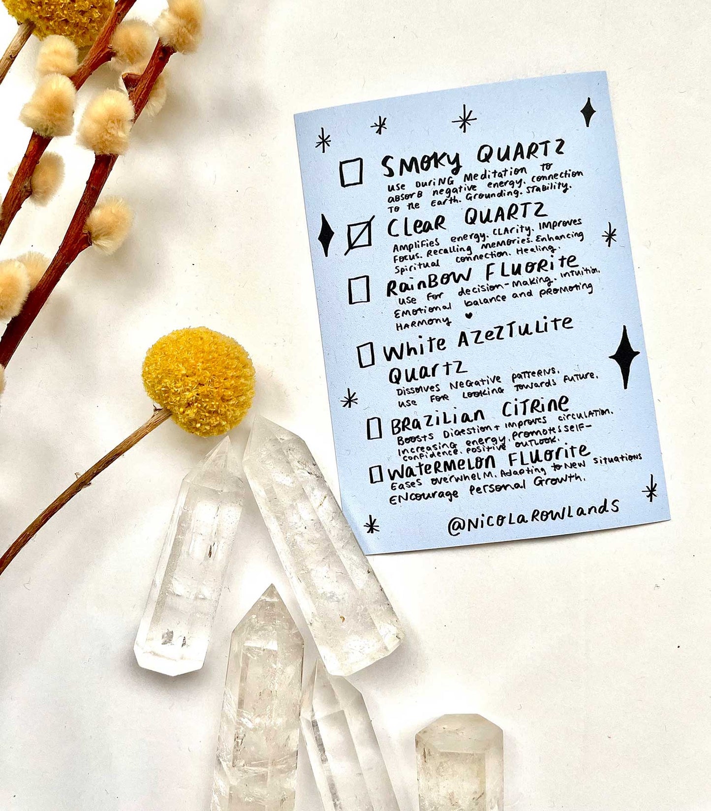 Crystal for making things a little bit better