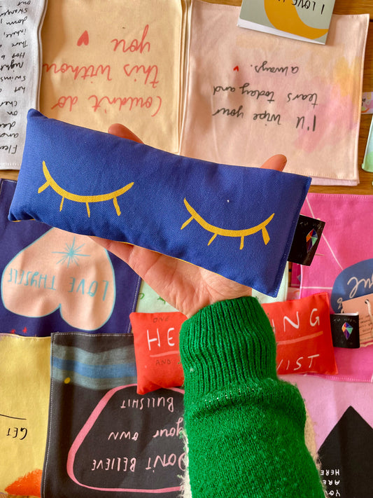 Handmade Lavender Bag: cool blue eyes