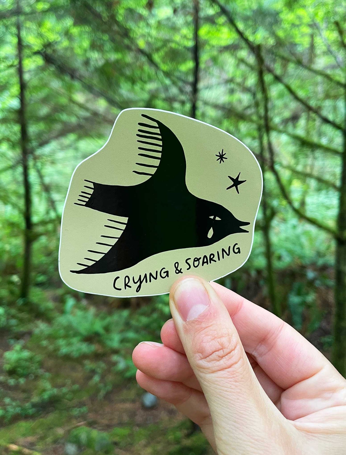 Crying & Soaring vinyl sticker