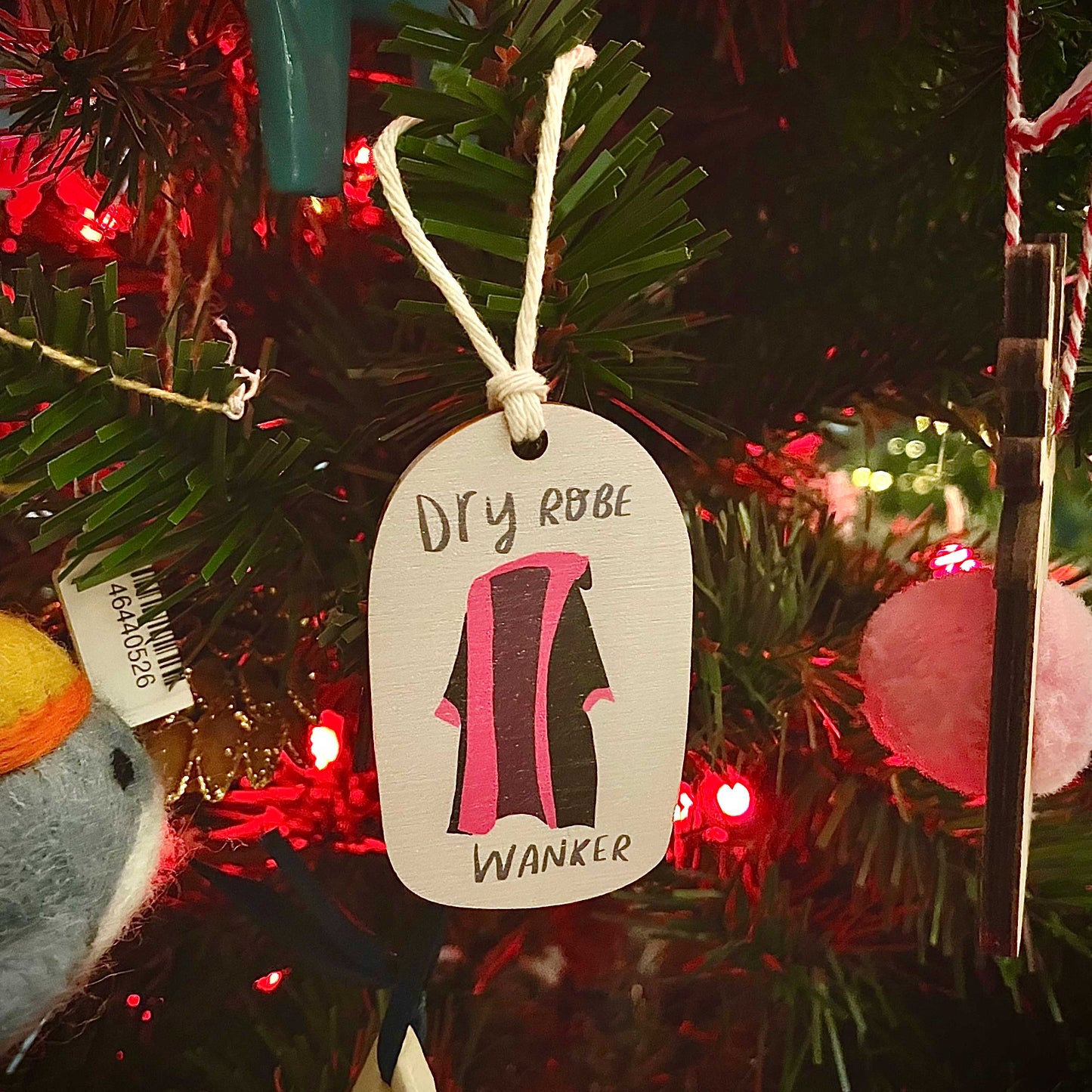 Dry Robe Wanker Christmas tree ornament