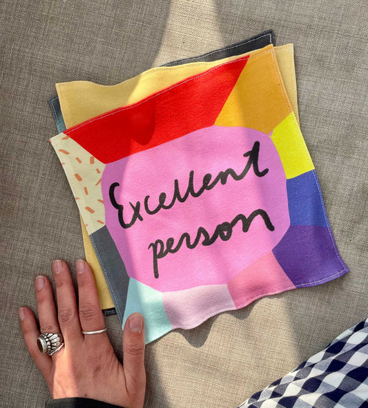 Excellent person organic cotton handkerchief