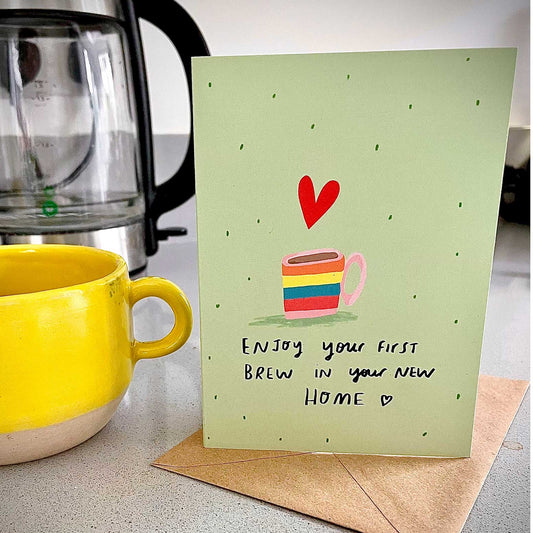 Brew in new home card