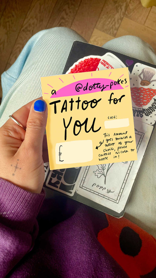 Tattoo gift card