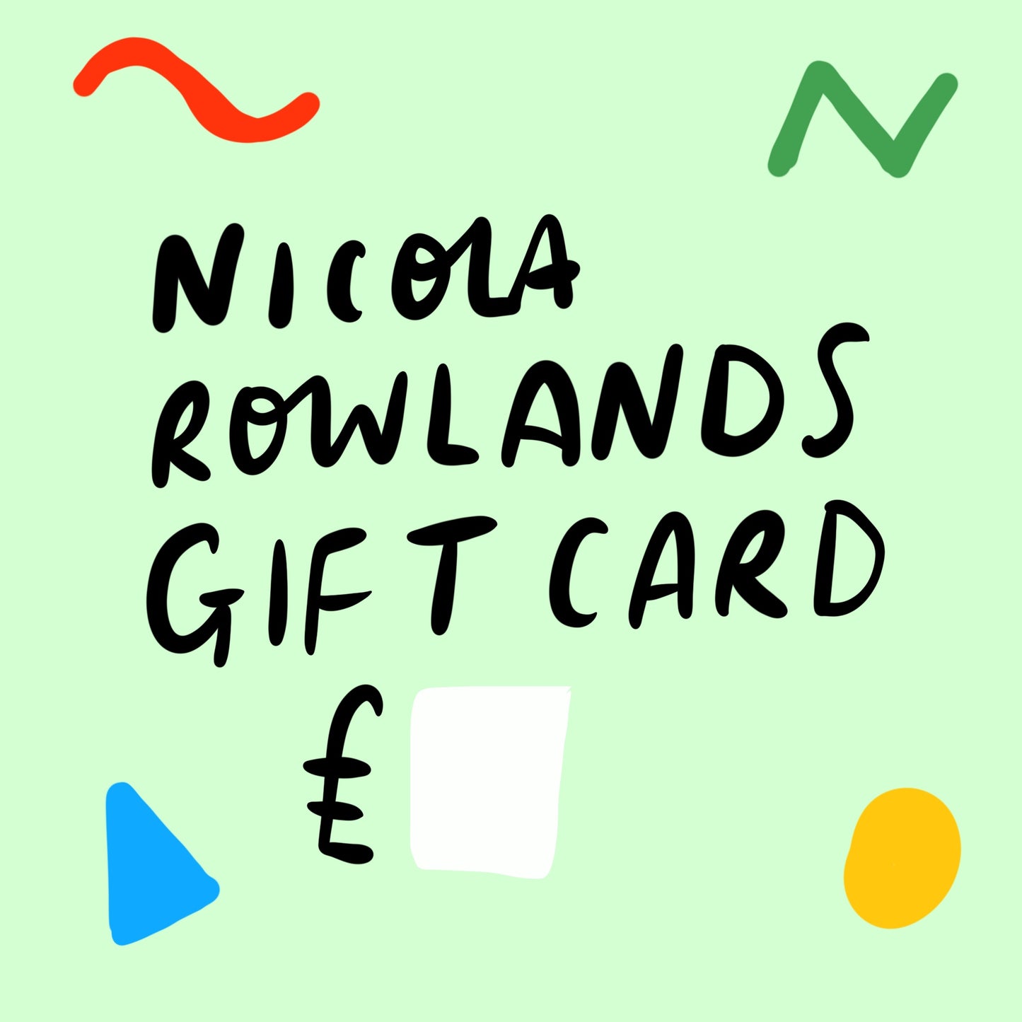 Nicola Rowlands Gift Card