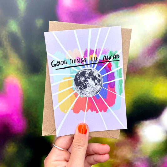 Good things lie ahead card
