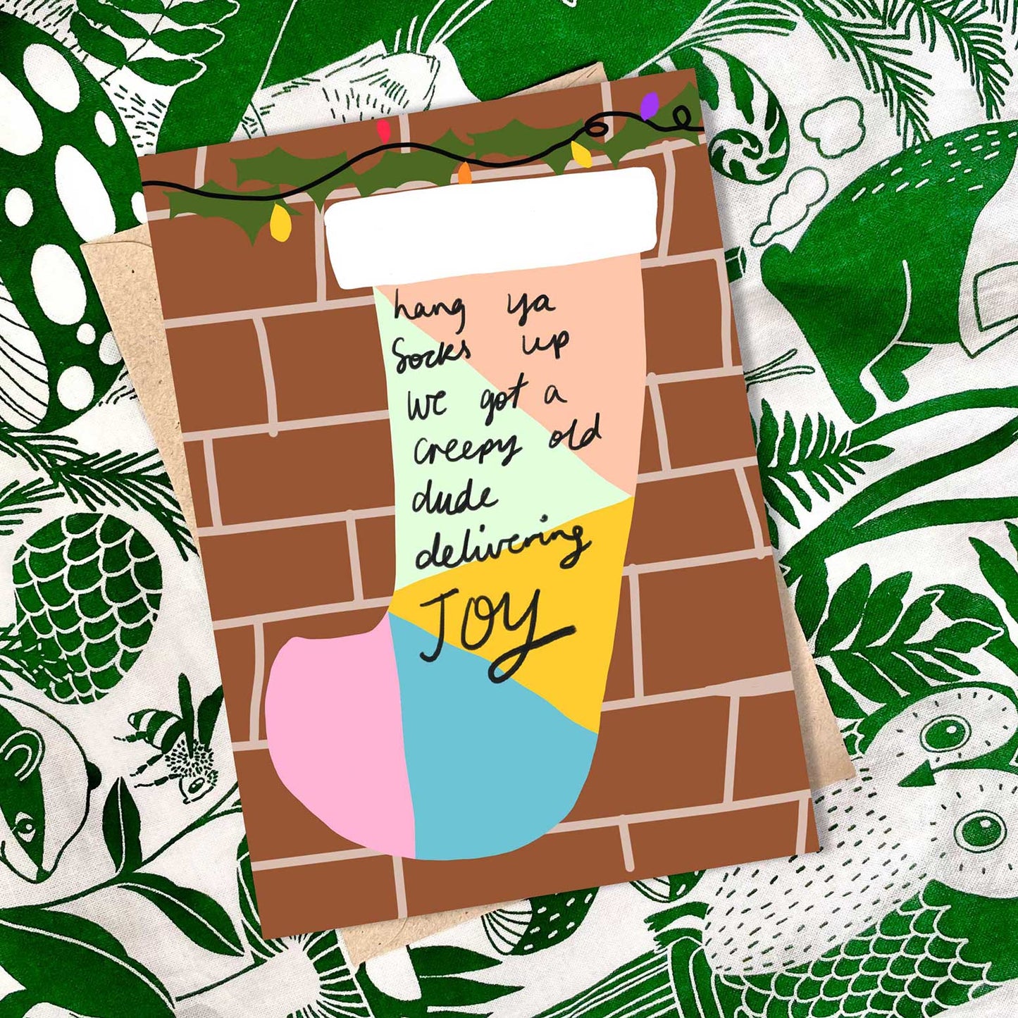 Hang up ya socks christmas card