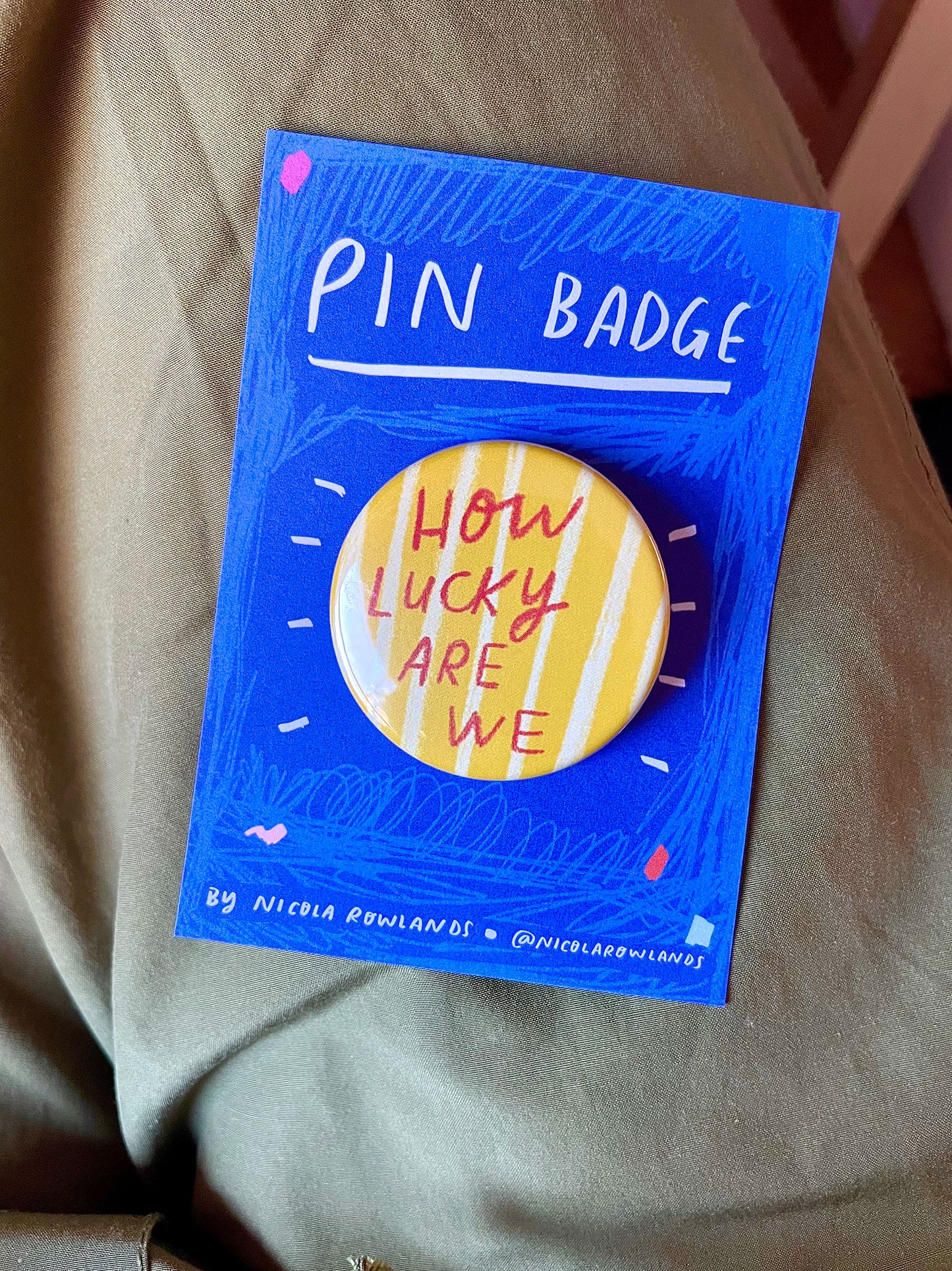 How Lucky are we badge