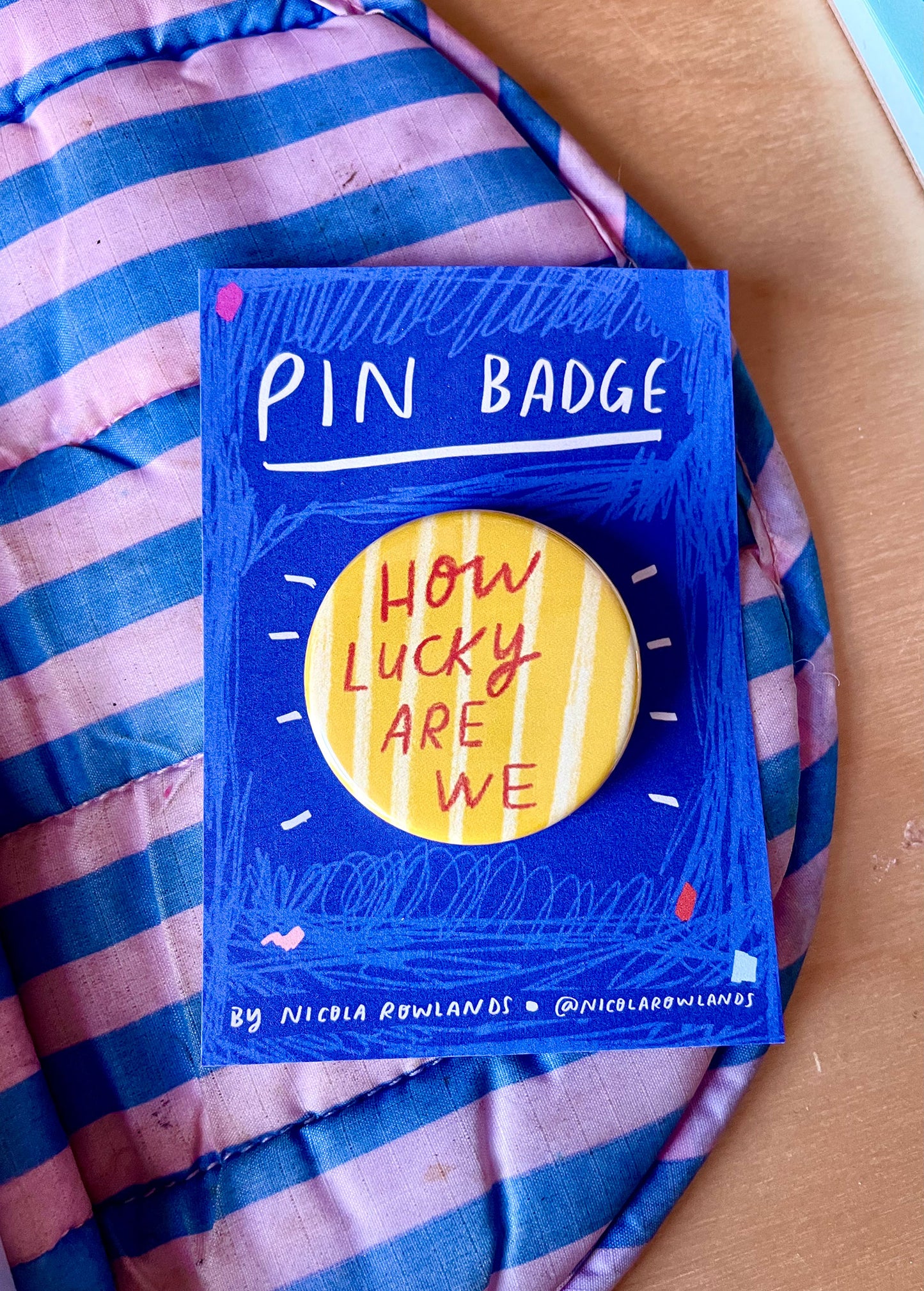 How Lucky are we badge