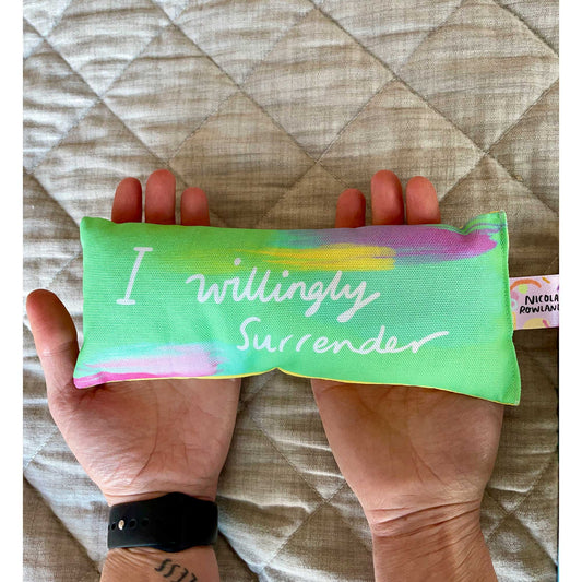 I willingly surrender Handmade Lavender Bag: for zen, meditation deep sleep and yoga