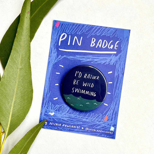 Rather be wild swimming badge