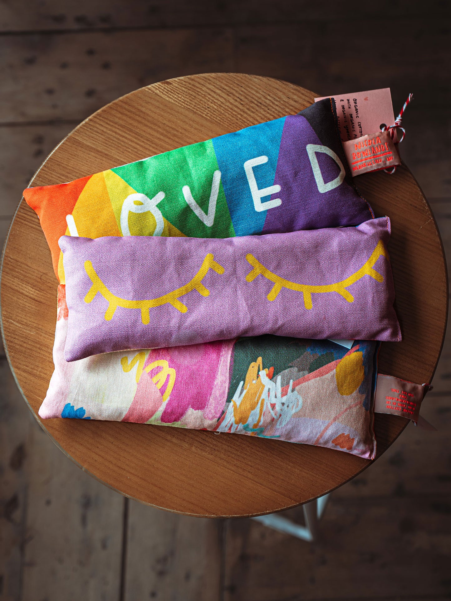 LOVED affirmation Handmade Lavender Bag: for zen, meditation deep sleep and yoga. LGBTQ edition for pride