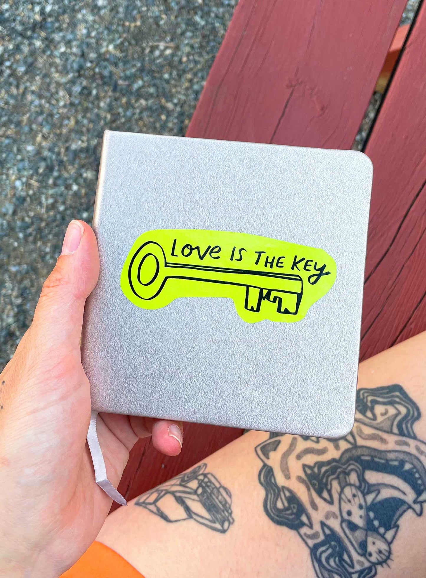 Love is the Key vinyl sticker