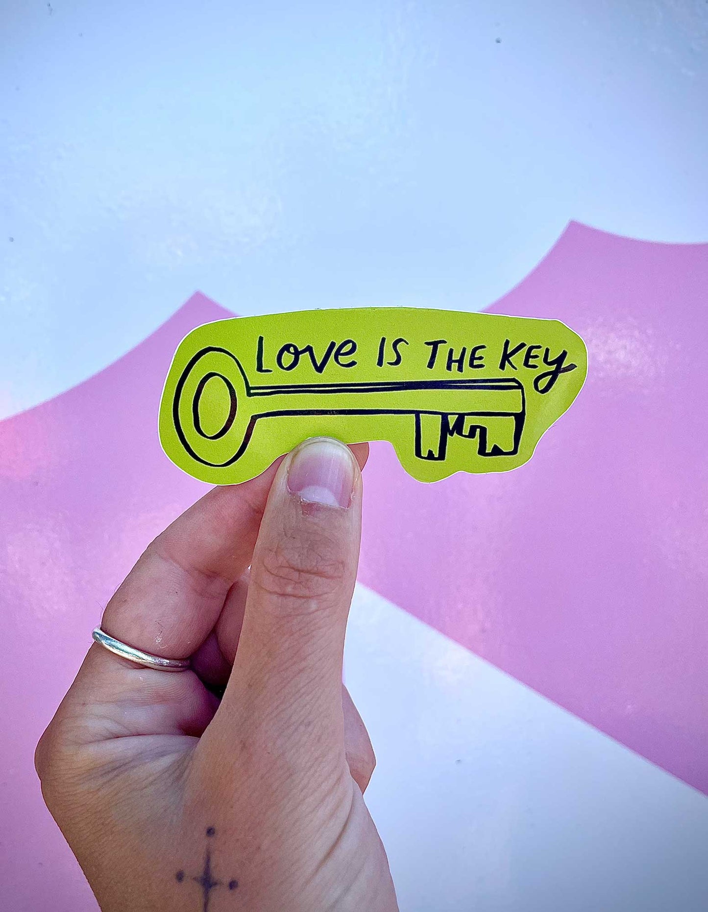 Love is the Key vinyl sticker
