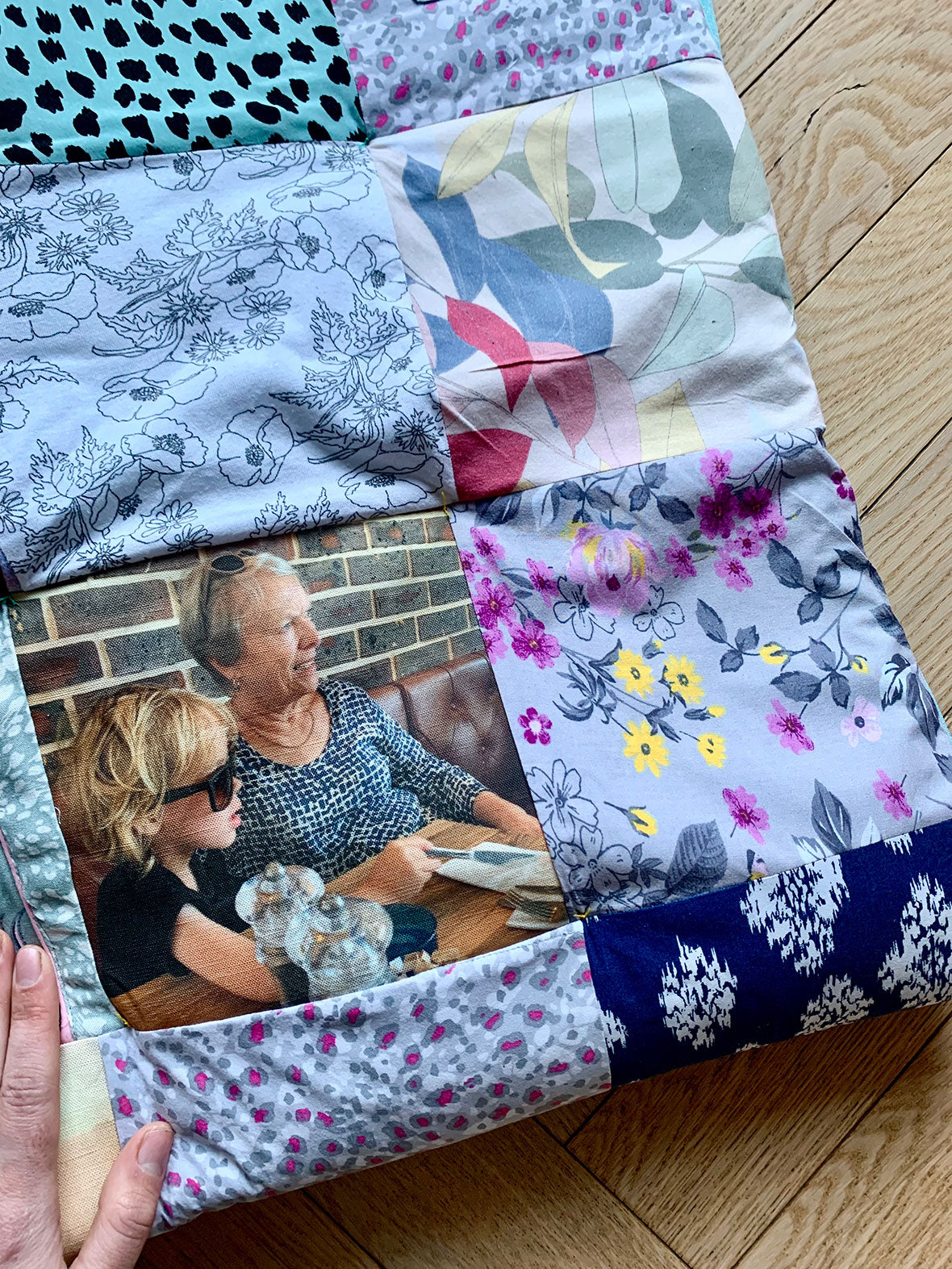 Family heirloom memory quilt