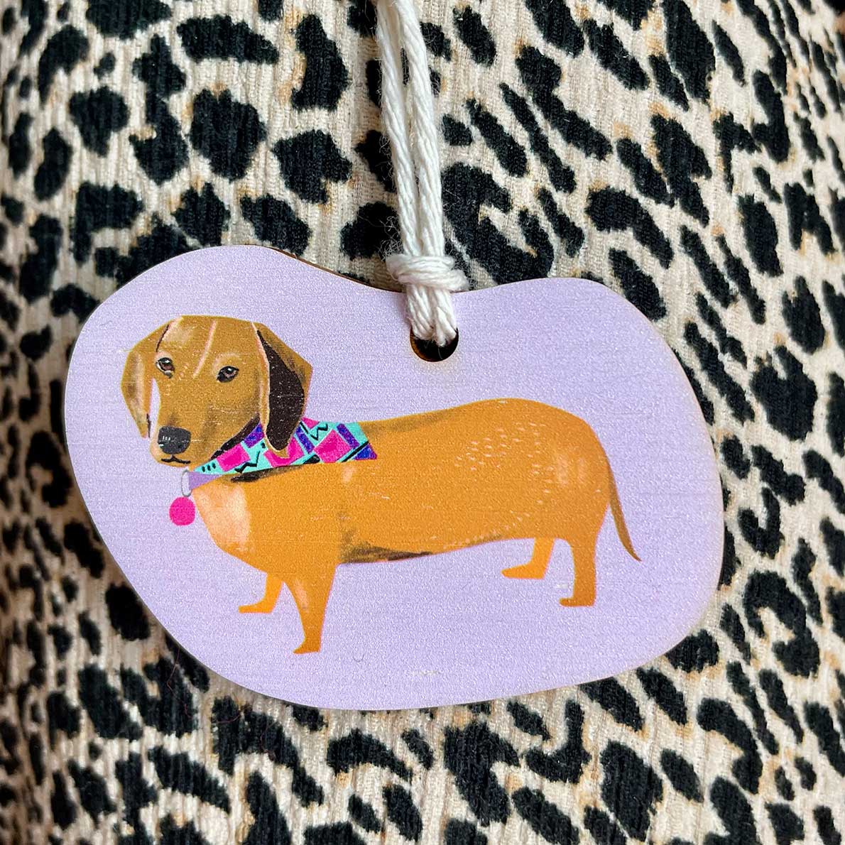 Sausage Dog Christmas tree ornament