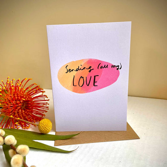 Sending (all my) love card
