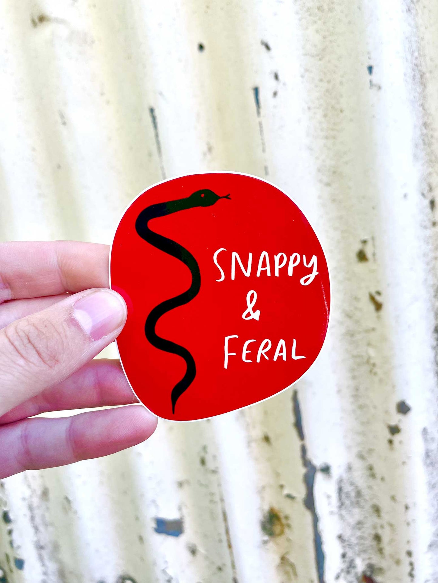 Snappy & Feral vinyl sticker